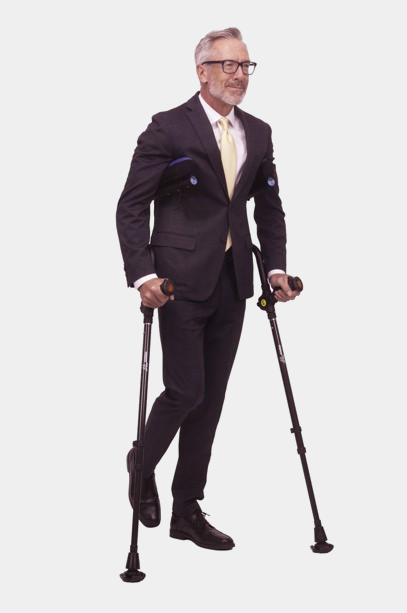 Ergobaum Dual Underarm Crutches with forearm support 1