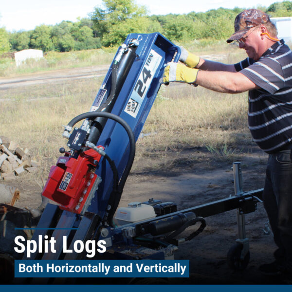 Iron and Oak 24 Ton Vertical Horizontal Log Splitter (BHVH2418GX) - Image 14