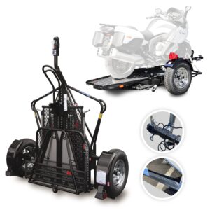 Go Series Single Rail Ride-Up Folding Motorcycle Trailer