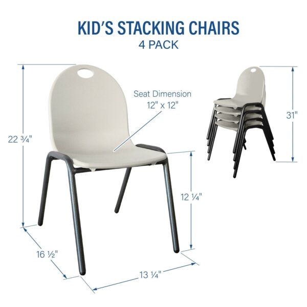 Kid's Stacking Chairs-4 Pack - Image 28