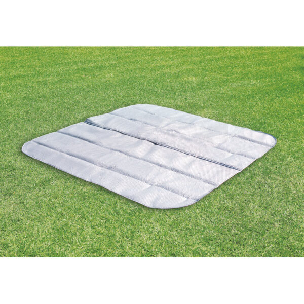 4-person 140 Jet Vinyl Square Inflatable Hot Tub in Off White - Image 2