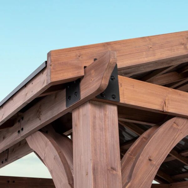 Arlington 12 Ft. W X 10 Ft. D Solid Wood Patio Gazebo - Image 5