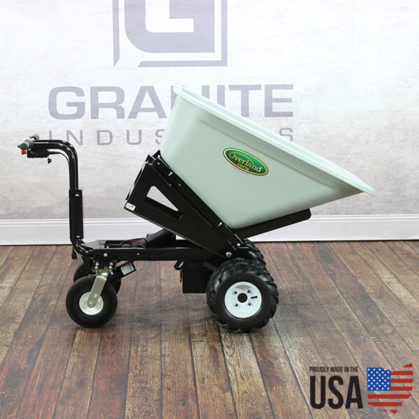 10 Cubic Foot Electric Wheelbarrow with Power Dump - Image 5