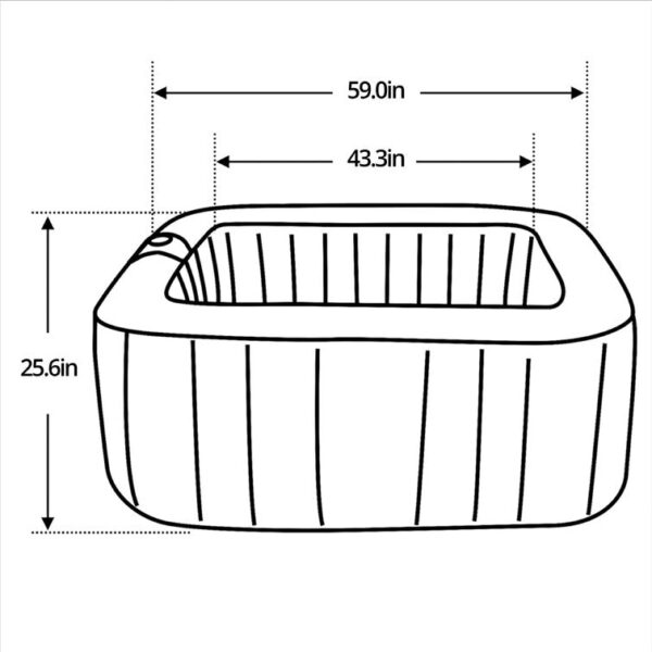 Aleko 130 - Jet Inflatable Hot Tub - Image 7