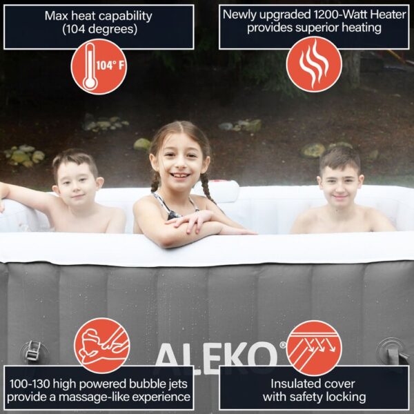 Aleko 130 - Jet Inflatable Hot Tub - Image 3