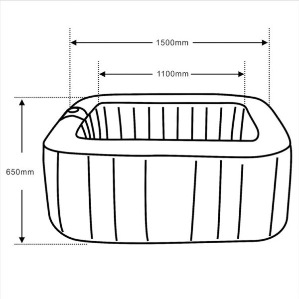 Aleko 130 - Jet Inflatable Hot Tub - Image 6