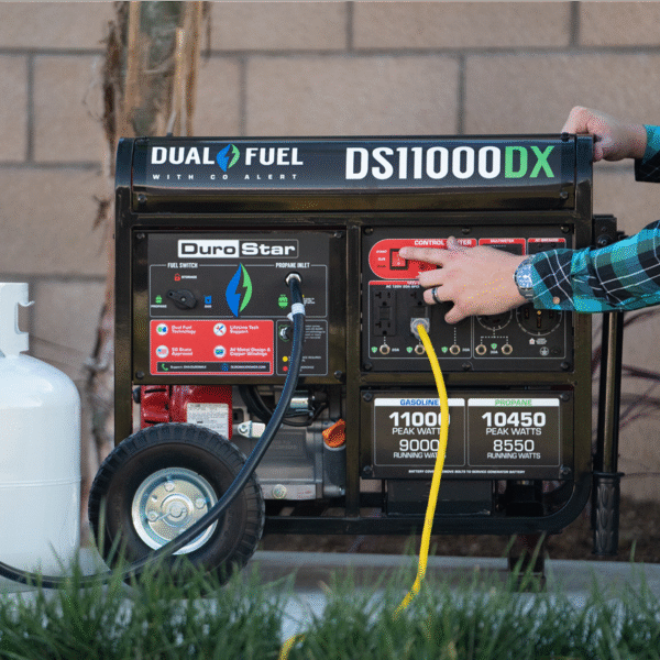 11,000 Watt Dual Fuel Portable Generator w/ CO Alert - Image 3