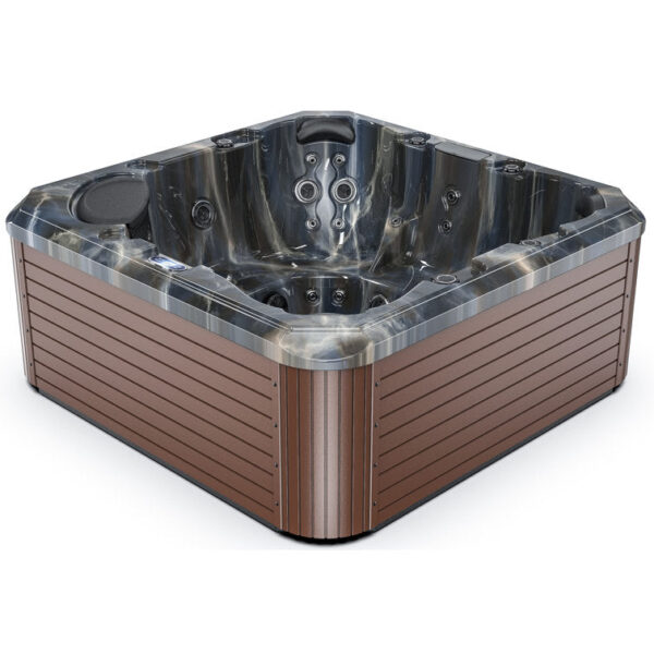 Luxuria Spas 220 Volt 7 - Person 55 - Jet Square Plug & Play Hot Tub with Ozonator