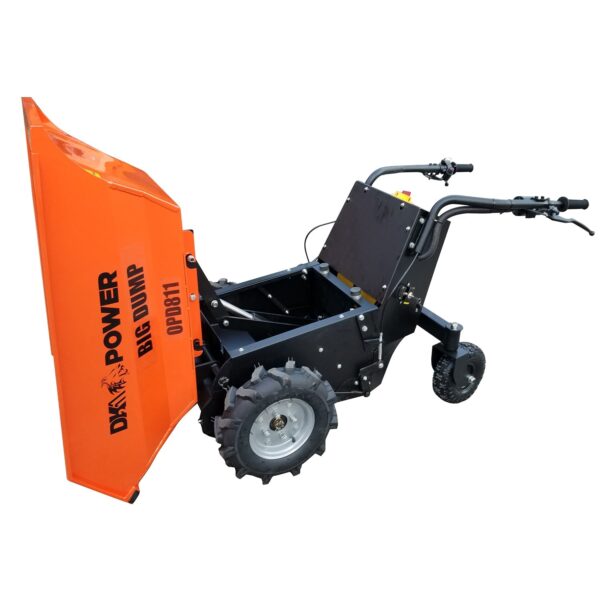 Detail K2 Big Dump 1100 Pound Electric Power Dump Cart - OPD811 - Image 3