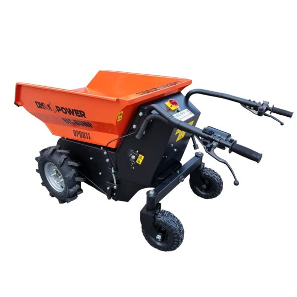 Detail K2 Big Dump 1100 Pound Electric Power Dump Cart - OPD811 - Image 2