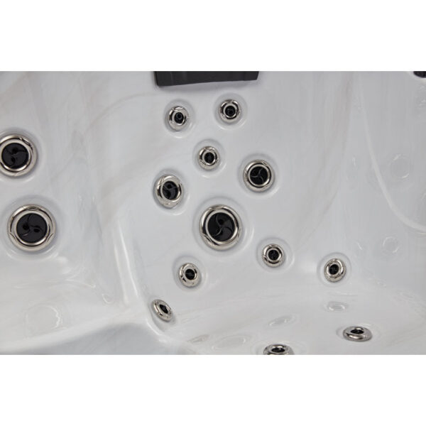 Victoria 6-person 60 Jet Hot Tub With Bluetooth In Grey - Image 10