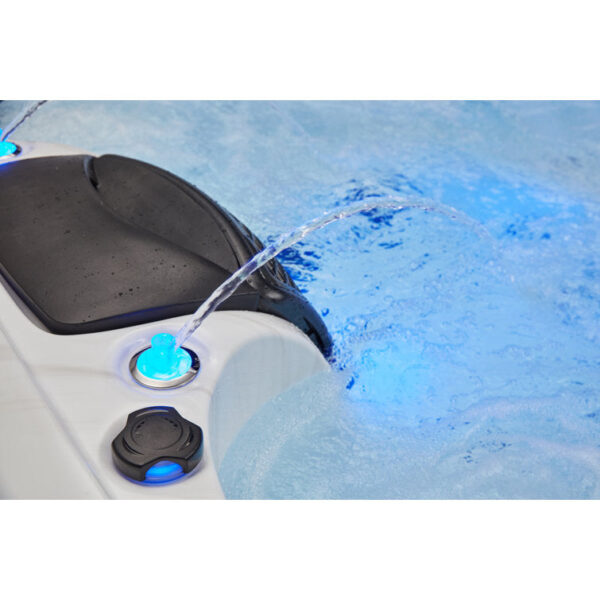 Victoria 6-person 60 Jet Hot Tub With Bluetooth In Grey - Image 9