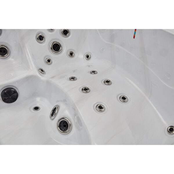 Victoria 6-person 60 Jet Hot Tub With Bluetooth In Grey - Image 4