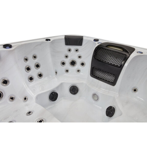 Victoria 6-person 60 Jet Hot Tub With Bluetooth In Grey - Image 8