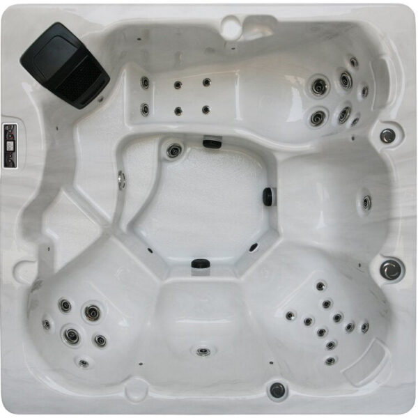 WSINC 5 - Person 32 - Jet Acrylic Square Hot Tub with Ozonator in Grey Oak - Image 7