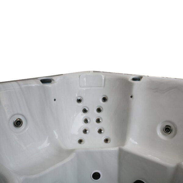 WSINC 5 - Person 32 - Jet Acrylic Square Hot Tub with Ozonator in Grey Oak - Image 3