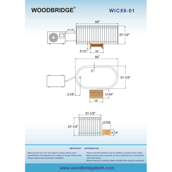 WoodBridge 110 1 - Person Hot Tub in Olive Pine - Image 5