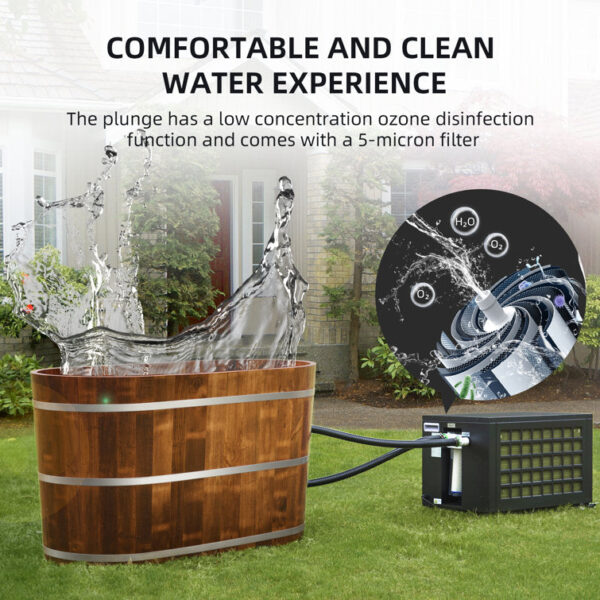WoodBridge 110 1 - Person Hot Tub in Olive Pine - Image 14