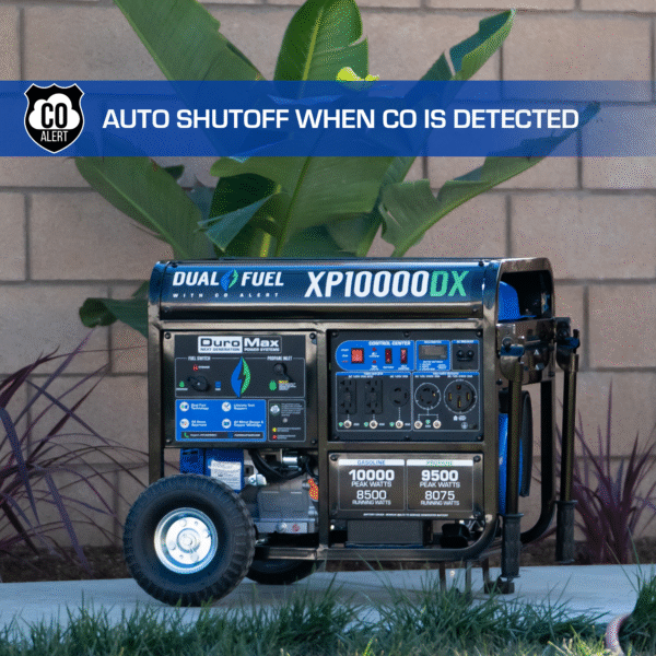 10,000 Watt Dual Fuel Portable Generator w/ CO Alert - Image 26