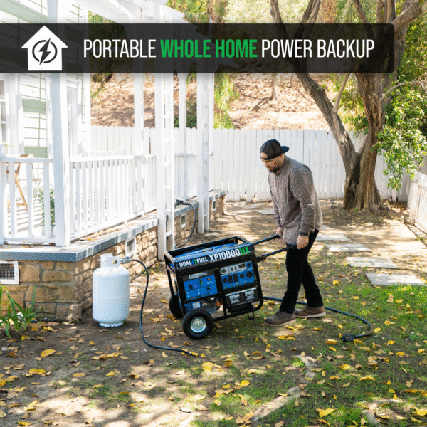10,000 Watt Dual Fuel Portable HX Generator w/ CO Alert - Image 22
