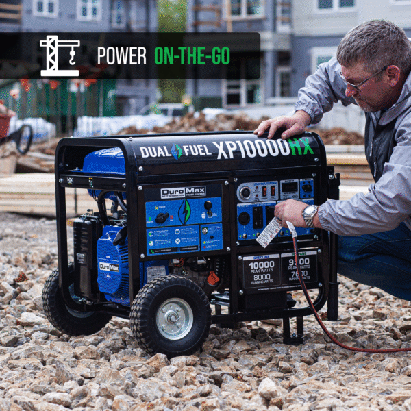 10,000 Watt Dual Fuel Portable HX Generator w/ CO Alert - Image 3