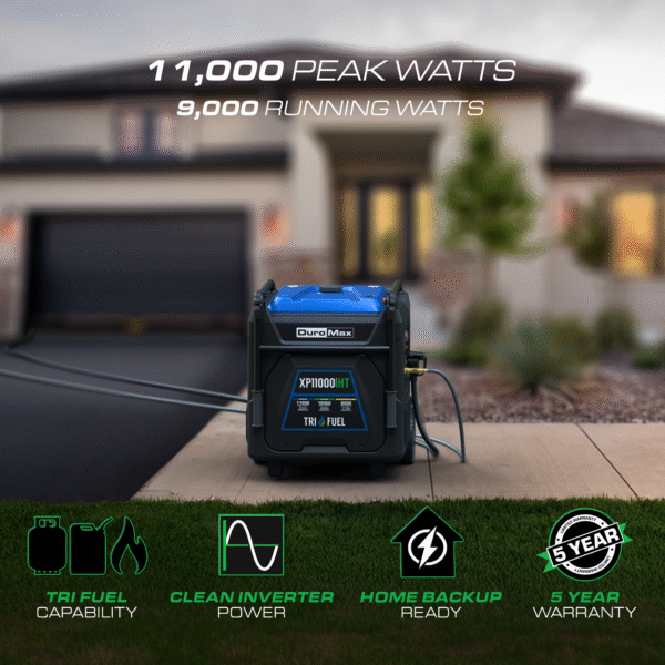 11,000 Watt Portable Tri Fuel Inverter Generator - Quiet, Low THD - Image 5