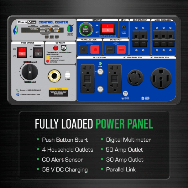 11,000 Watt Portable Dual Fuel Inverter Generator - Quiet, Low THD - Image 10