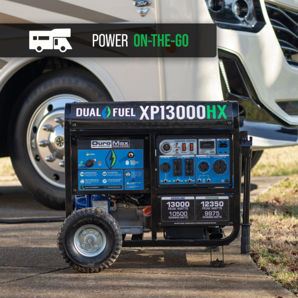 13,000 Watt Dual Fuel Portable HX Generator w/ CO Alert - Image 4