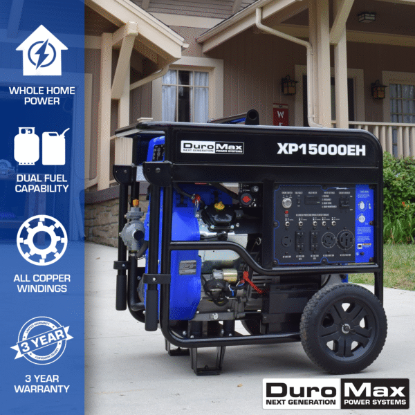 15,000 Watt Dual Fuel Portable Generator - Image 11
