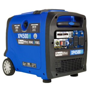 4,500 Watt Portable Dual Fuel Inverter Generator - Quiet, Low THD