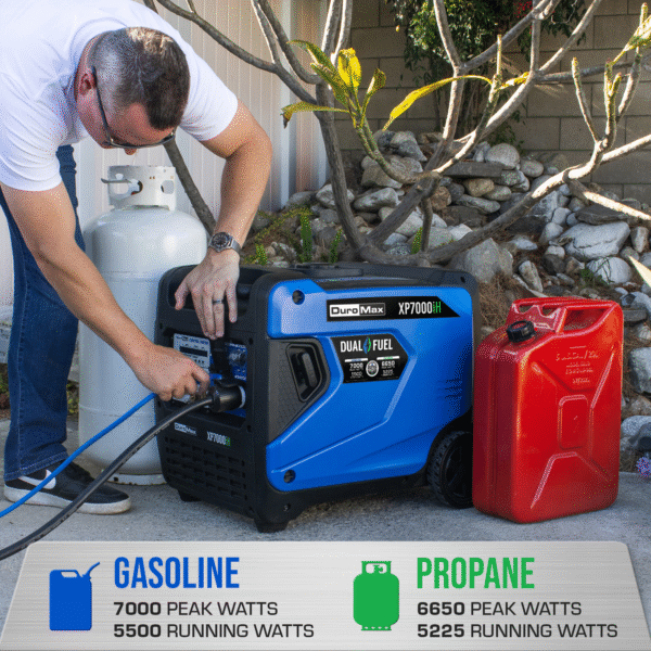 7,000 Watt Portable Dual Fuel Inverter Generator - Quiet, Low THD - Image 10