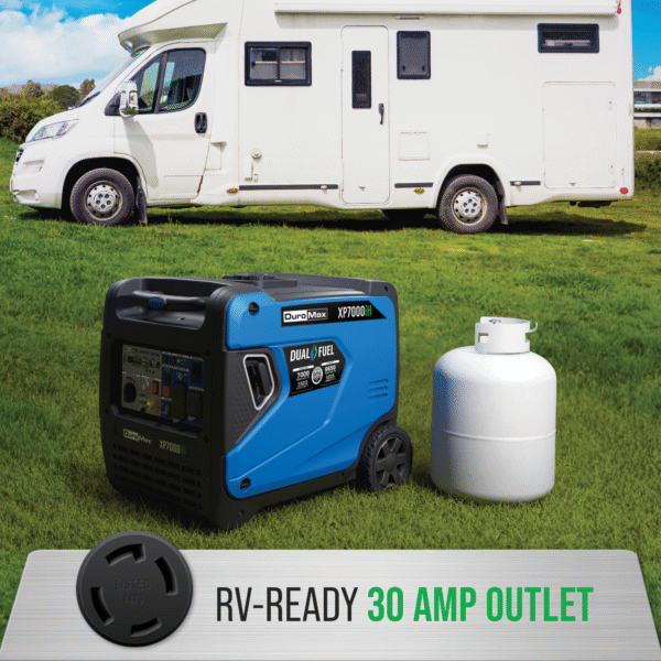 7,000 Watt Portable Dual Fuel Inverter Generator - Quiet, Low THD - Image 11