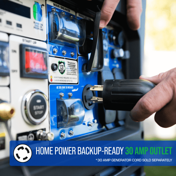 9,000 Watt Portable Dual Fuel Inverter Generator - Quiet, Low THD - Image 27