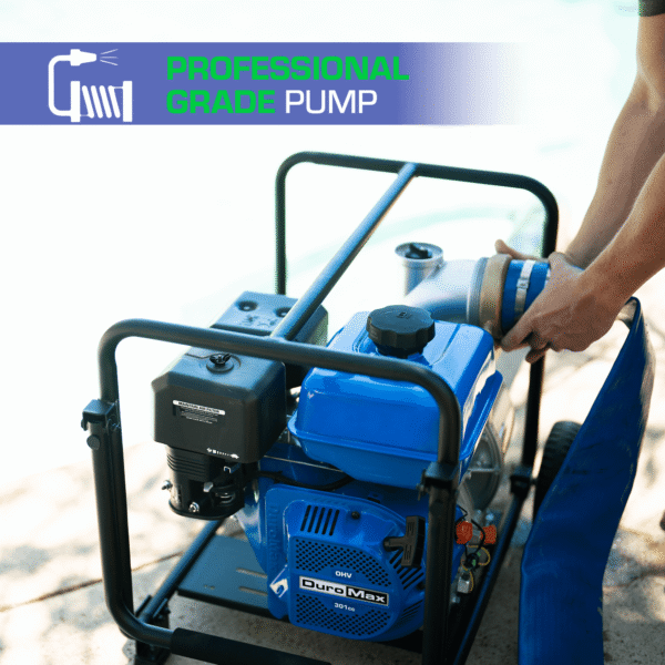 423 GPM 4" Dual Fuel Engine Portable Water Pump - Image 7