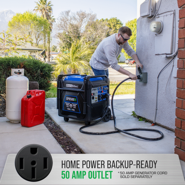 9,500 Watt Portable Dual Fuel Inverter Generator - Quiet, Low THD - Image 10