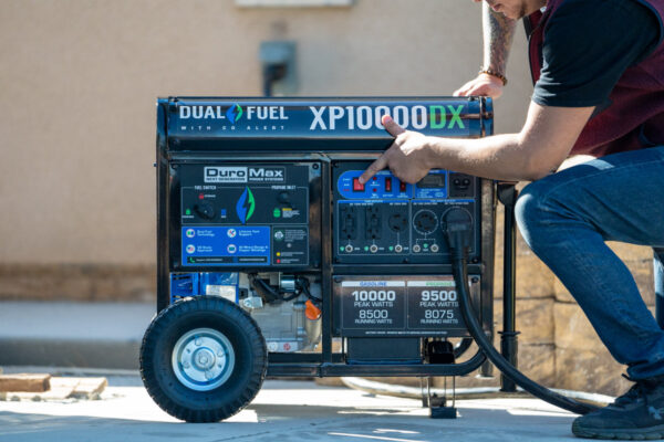 10,000 Watt Dual Fuel Portable Generator w/ CO Alert - Image 15