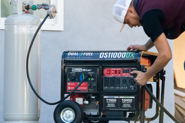 11,000 Watt Dual Fuel Portable Generator w/ CO Alert - Image 4