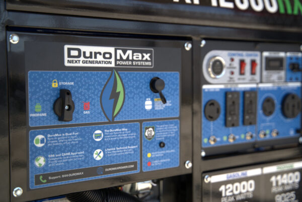 13,000 Watt Dual Fuel Portable HX Generator w/ CO Alert - Image 40