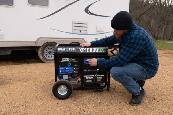 10,000 Watt Dual Fuel Portable Generator w/ CO Alert - Image 8