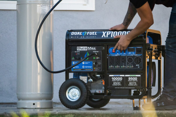 10,000 Watt Dual Fuel Portable Generator w/ CO Alert - Image 11