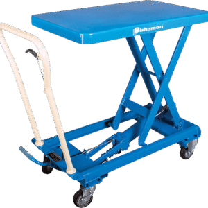 Bishamon BX-50 MobiLift Mobile Lift Table Manual 39.3" Max Height 1,100 Lbs Load New