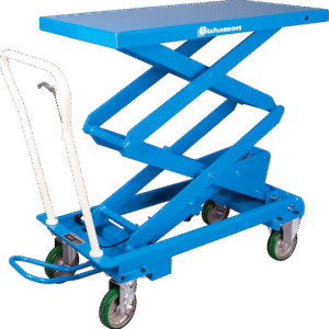 Bishamon BX-30S MobiLift Industrial Mobile Lift Table Double Scissor Manual 660 Lbs Load New