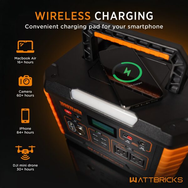 WattBricks MP1000 Portable Power Station Solar Generator 1000W 999Wh New - Image 4