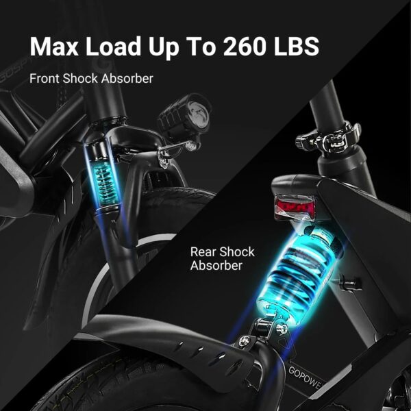 GoPowerBike GoSpyder Mini Electric Bike 350W 30 Mile Range 16 MPH RFB - Image 7