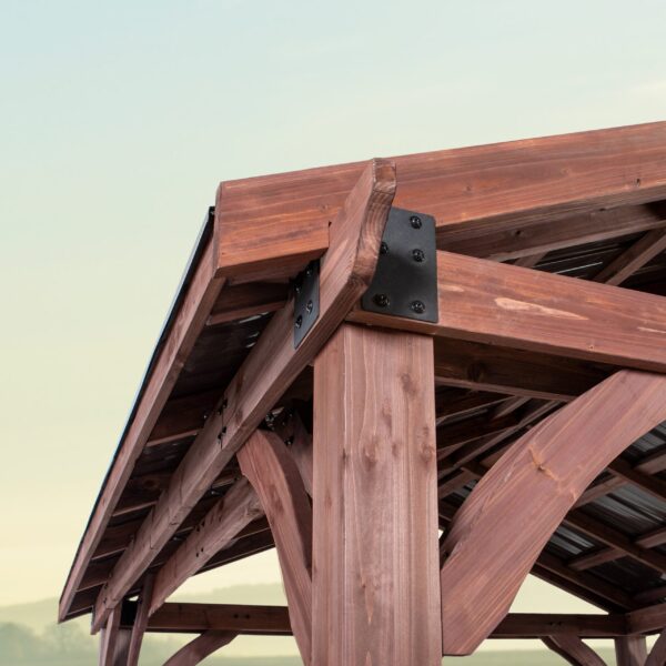 Backyard Discovery 12×12 Arlington Gazebo with Electric - Image 13