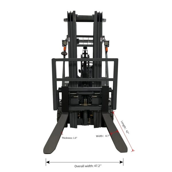 Apollolift A-4020 Electric Forklift 4-Wheel Lithium Battery 5,500 Lbs Capacity New - Image 2
