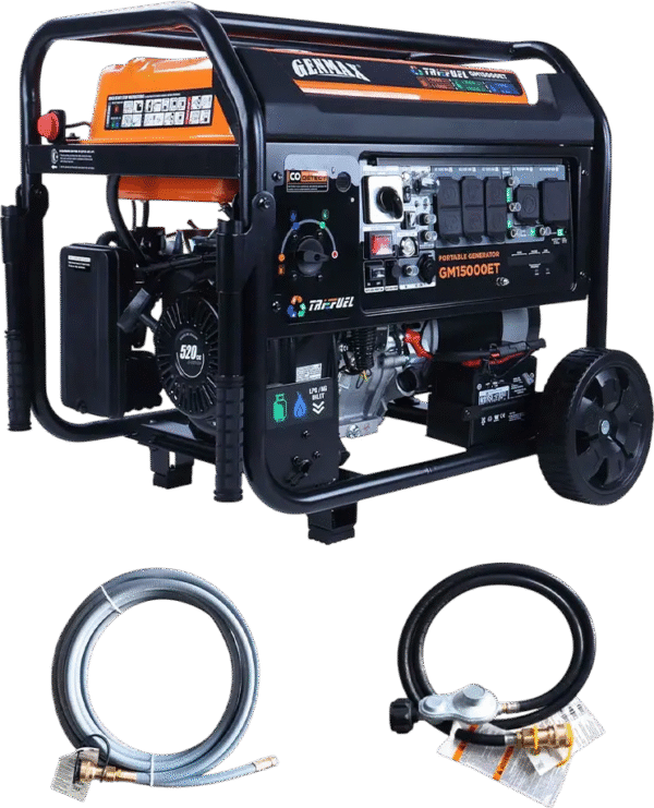 GENMAX GM15000ET 11000W/15000W Generator Tri-Fuel 50A Remote Start Gas Propane Natural Gas with CO Detect New