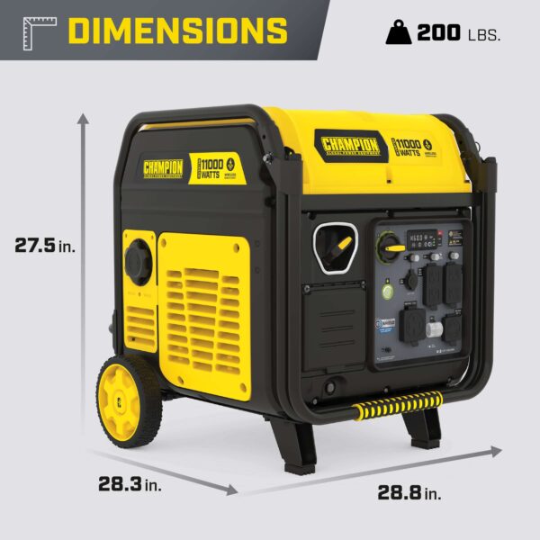 Champion 201407 9000W/11000W Generator Gas Inverter 50 Amp Low THD CO Shield Remote Start New - Image 7