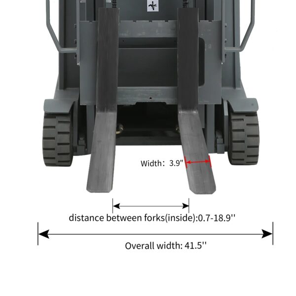 Apollolift A-3045 Electric Forklift 3-Wheel Lithium Battery Powered 3300 Lbs Capacity New - Image 5