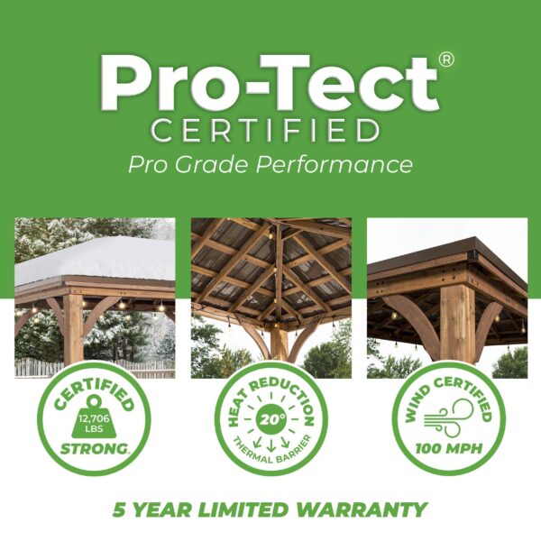 Backyard Discovery 20×12 Barrington Gazebo/Carport - Image 8